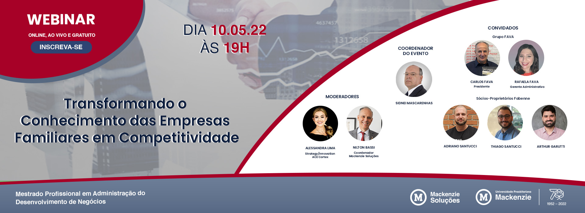 Banner de divulgação do evento. 