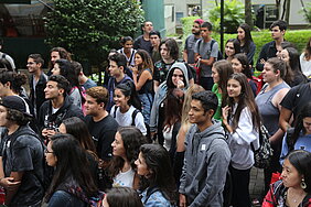 Passeio dos ingressantes em Higienópolis.