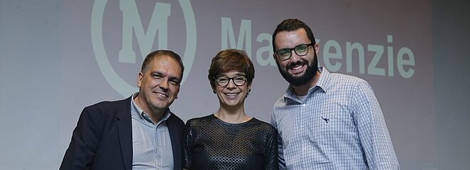 Arnaldo Lorençato, Renata Lo Prete e Rafael Fonseca.
