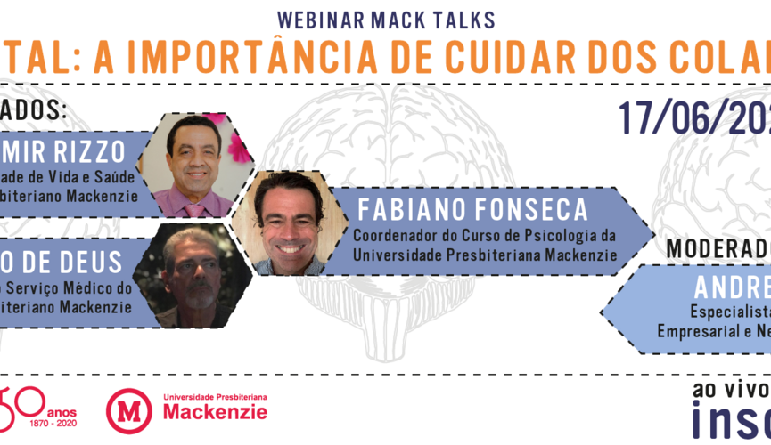 Banner com fotos dos convidados do Webinar