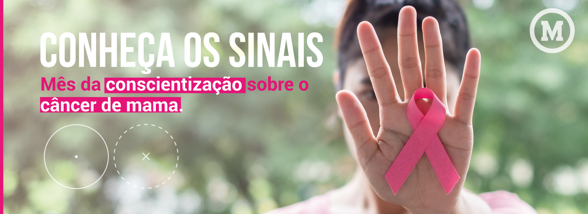 banner de divulgação do mês de conscientização Outubro Rosa