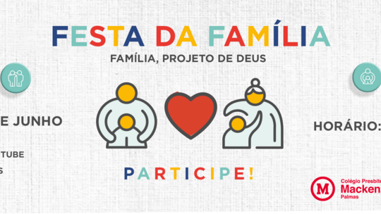 Banner da Festa da Família 2021 do Colégio Palmas