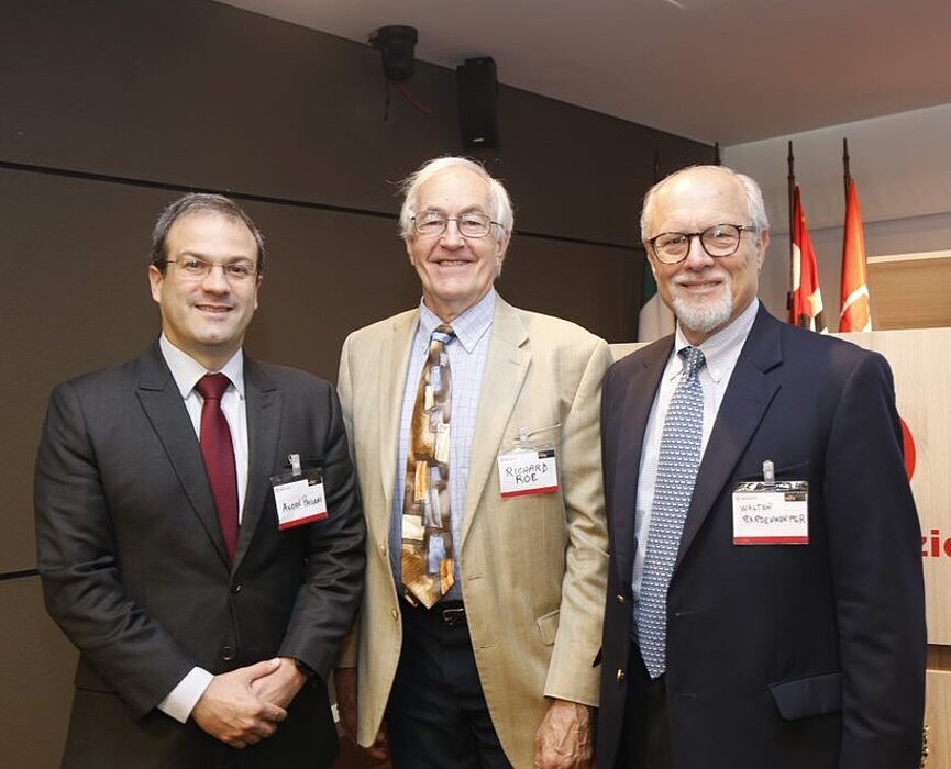 Da esquerda para a direita: André Pagani,  Richard Roe e Walter Bardenwerper.