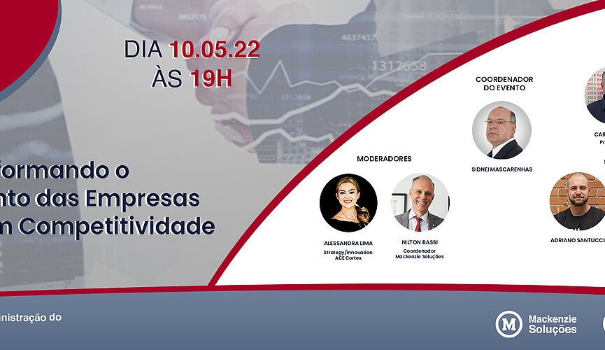 Banner de divulgação do evento. 