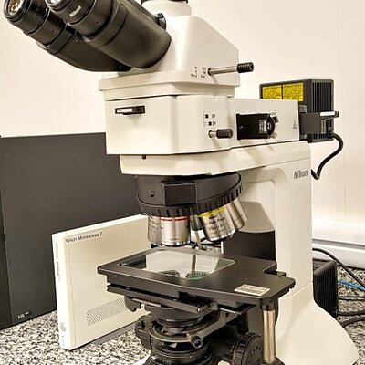 Microscópio ótico – Nikon (modelo Eclipse LV100ND)