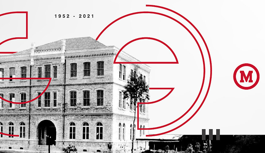 A imagem de capa é um imagem ilustrativa, com o logo da universidade presbiteriana mackenzie do lado direito e um prédio histórico do mackenzie ao lado esquerdo.