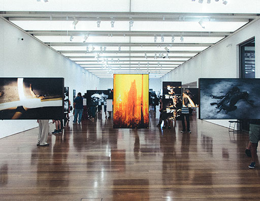 Salão de exposição da mostra de Anita Malfatti