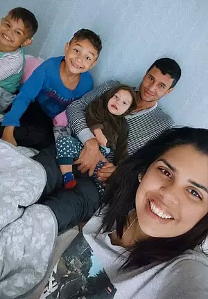 A família de Bernardo reunida