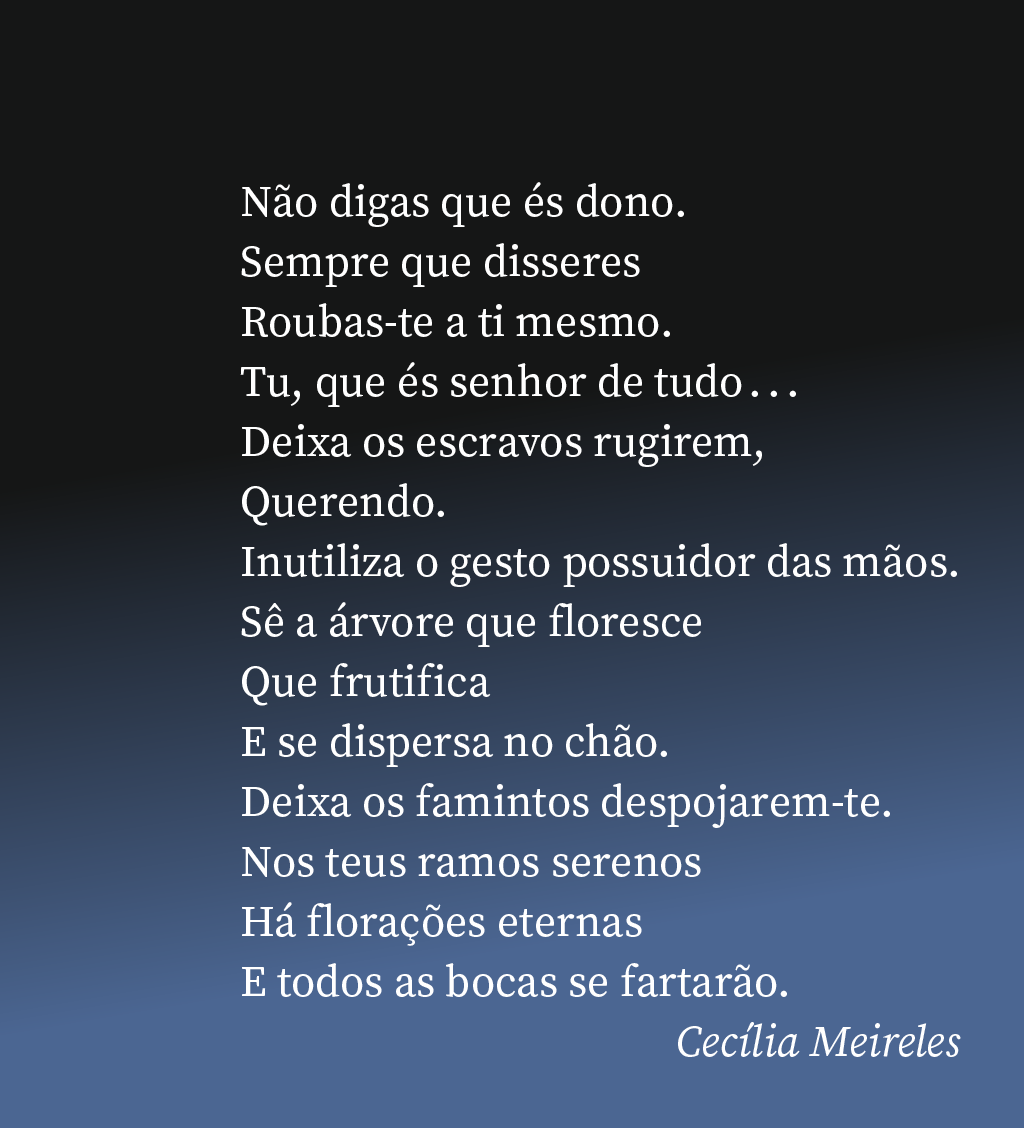 Poema de Cecília Meireles
